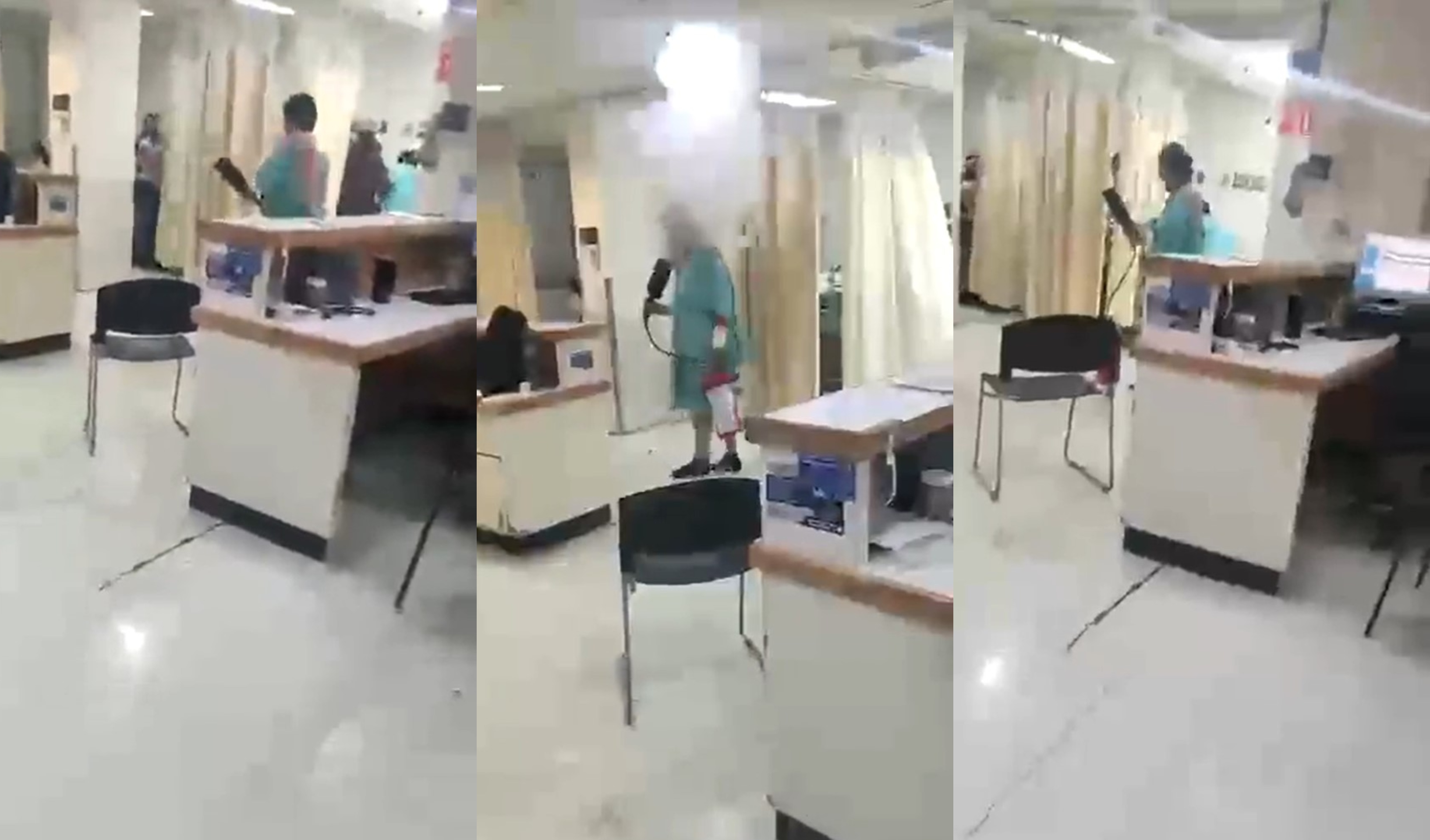 The events were recorded in a hospital located in the city of Saltillo, Coahuila (Screenshot)