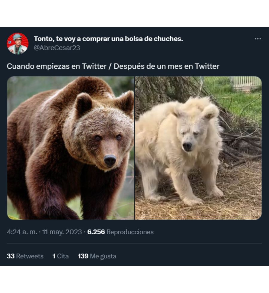 Una comparativa de cómo es la evolución del usuario de Twitter (Twitter)