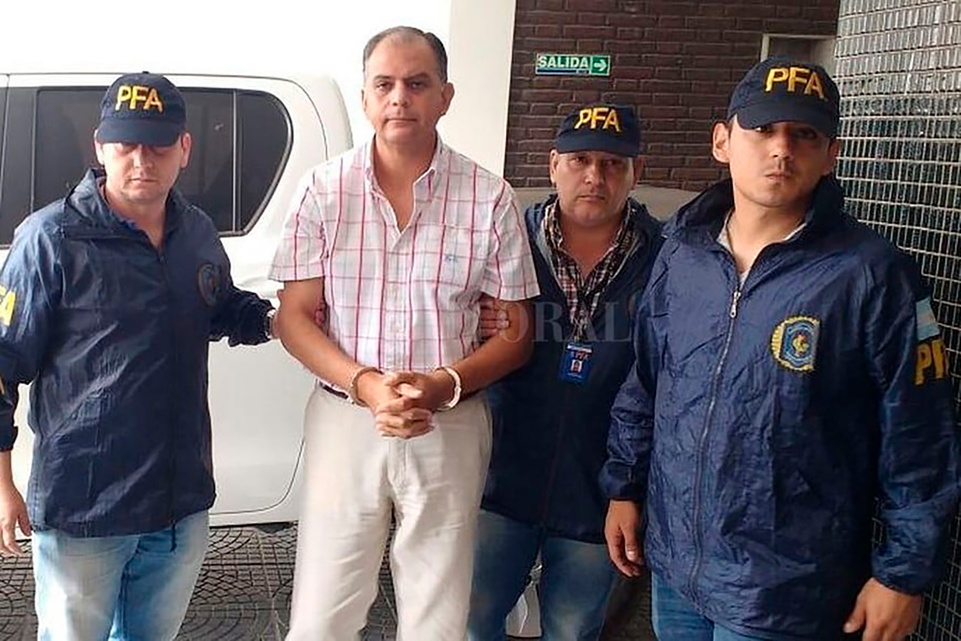 La imagen que difundió el Ministerio de Seguridad de la Nación en las páginas oficiales de Julio Alegre en 2018 (fuente: www.argentina.gob.ar)