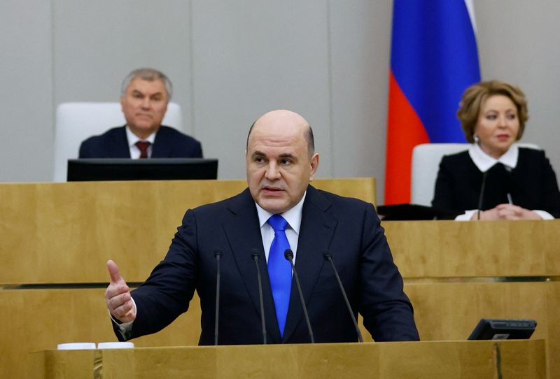 El primer ministro de Rusia, Mijaíl Mishustin