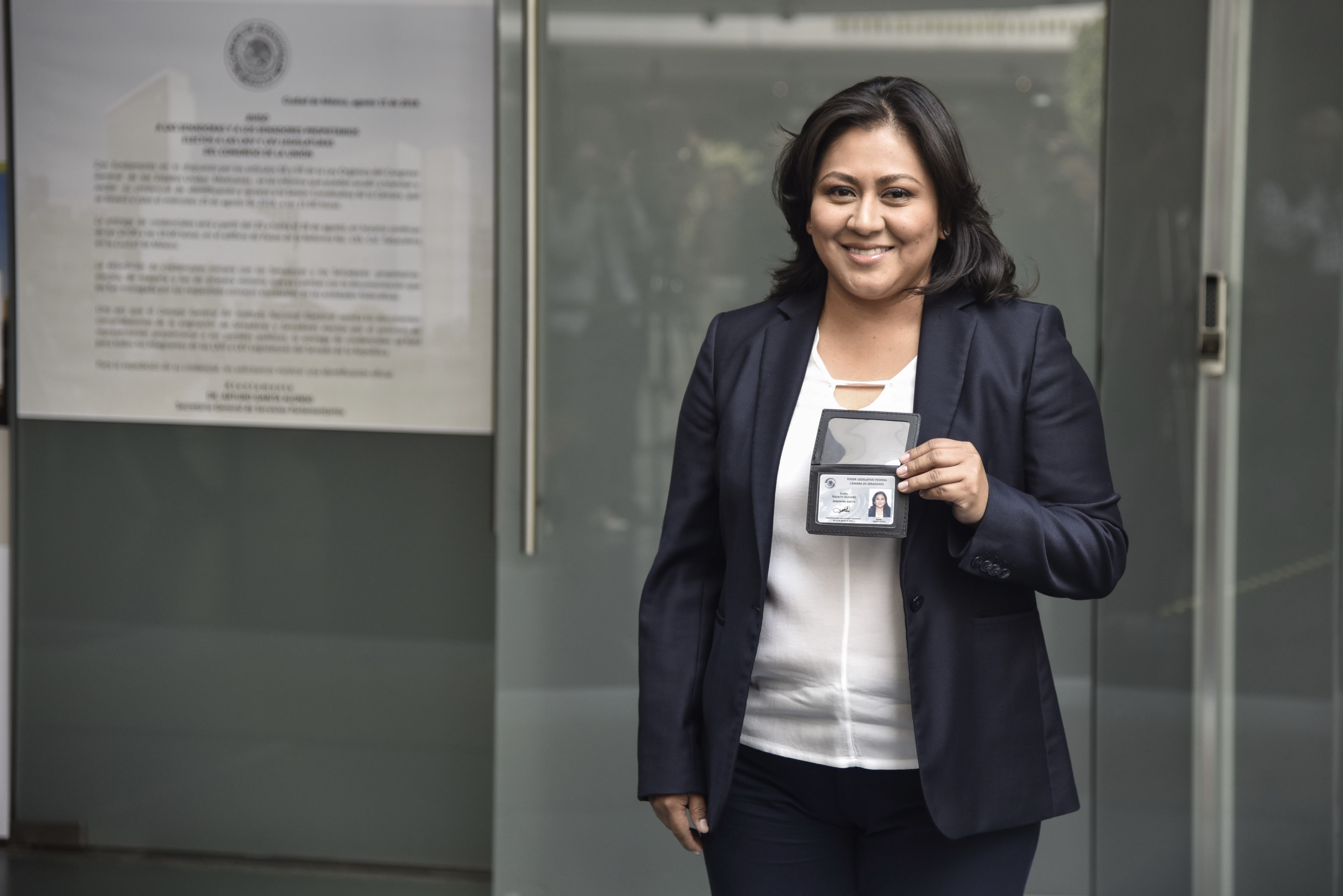 Nadia Navarro, senadora del PAN, aseguró que votará en contra de la permanencia del Ejército en las calles seis años más