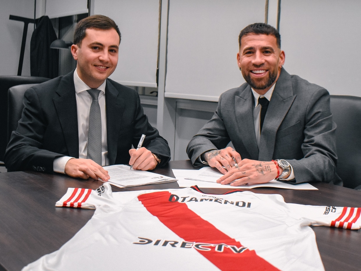 La palabra de Otamendi tras firmar el contrato con River: el sue&ntilde;o de jugar en el club de sus amores y el mensaje para los hinchas