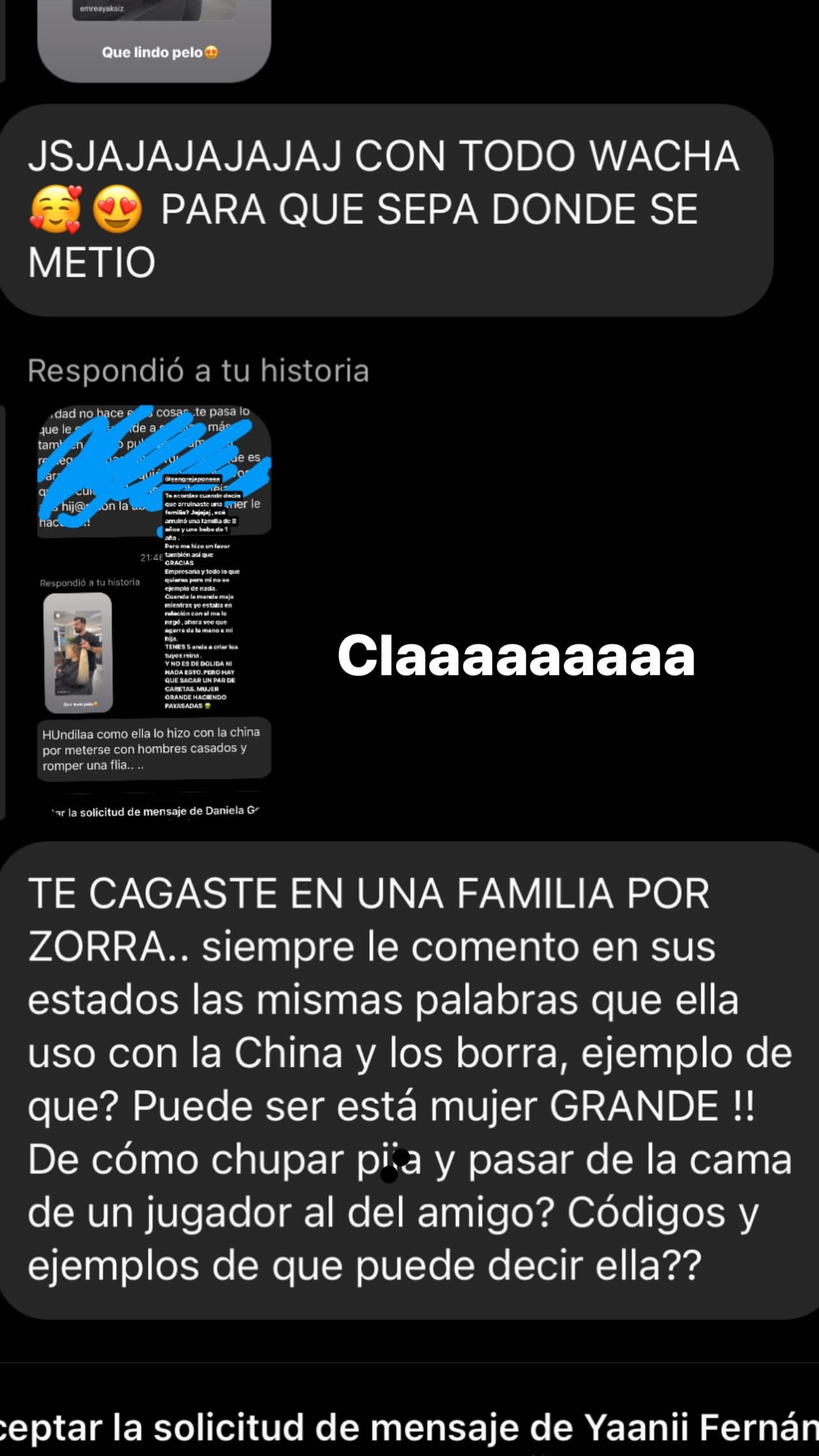 Tamara Báez también comparte algunos de los mensajes que les dejan sus seguidores