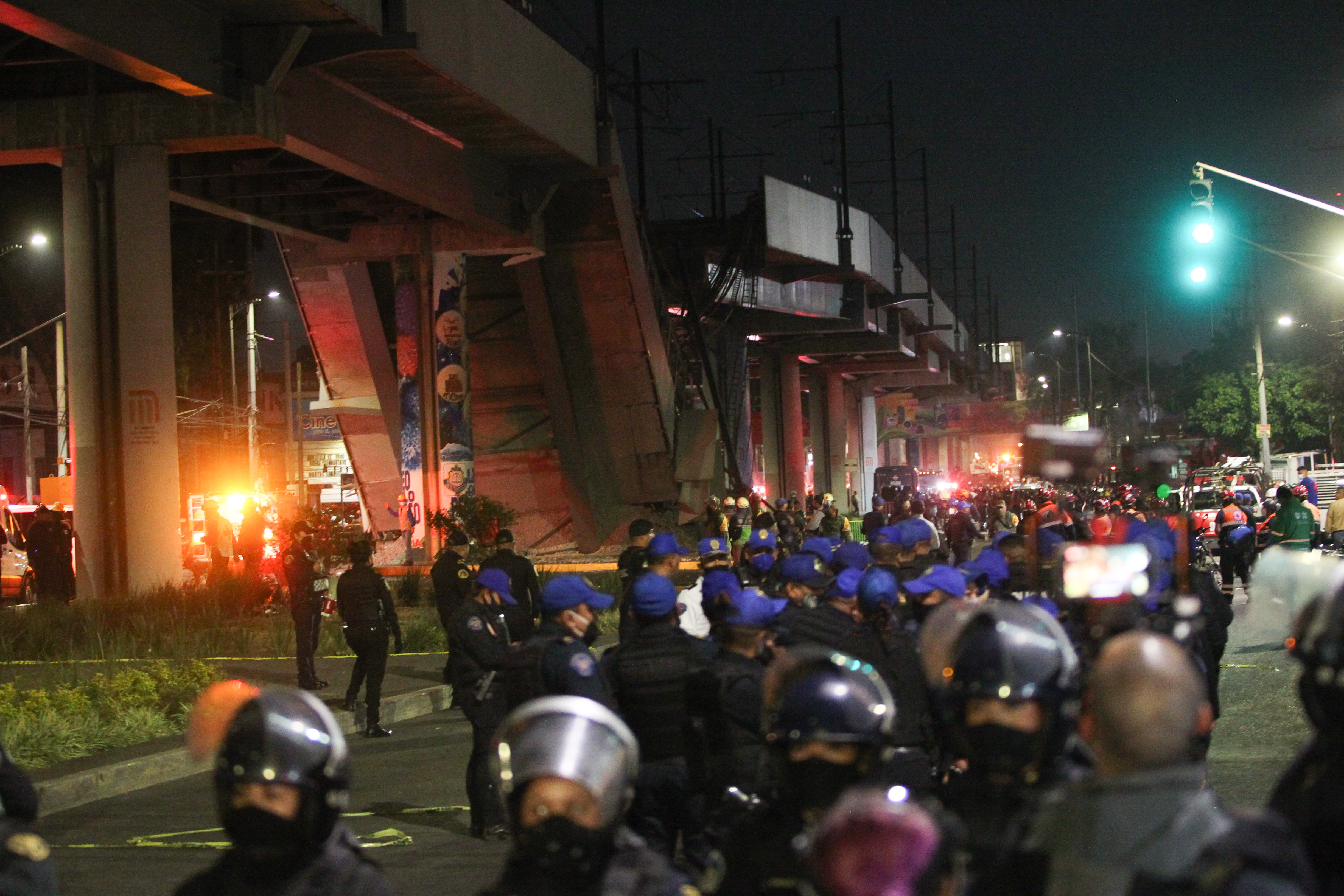 Estación Olivos de la línea 12 del Sistema de Transporte Colectivo Metro tras presentar un colapso. Ciudad de México, 4 de mayo de 2021 (Foto: Karina Hernández/ Infobae)