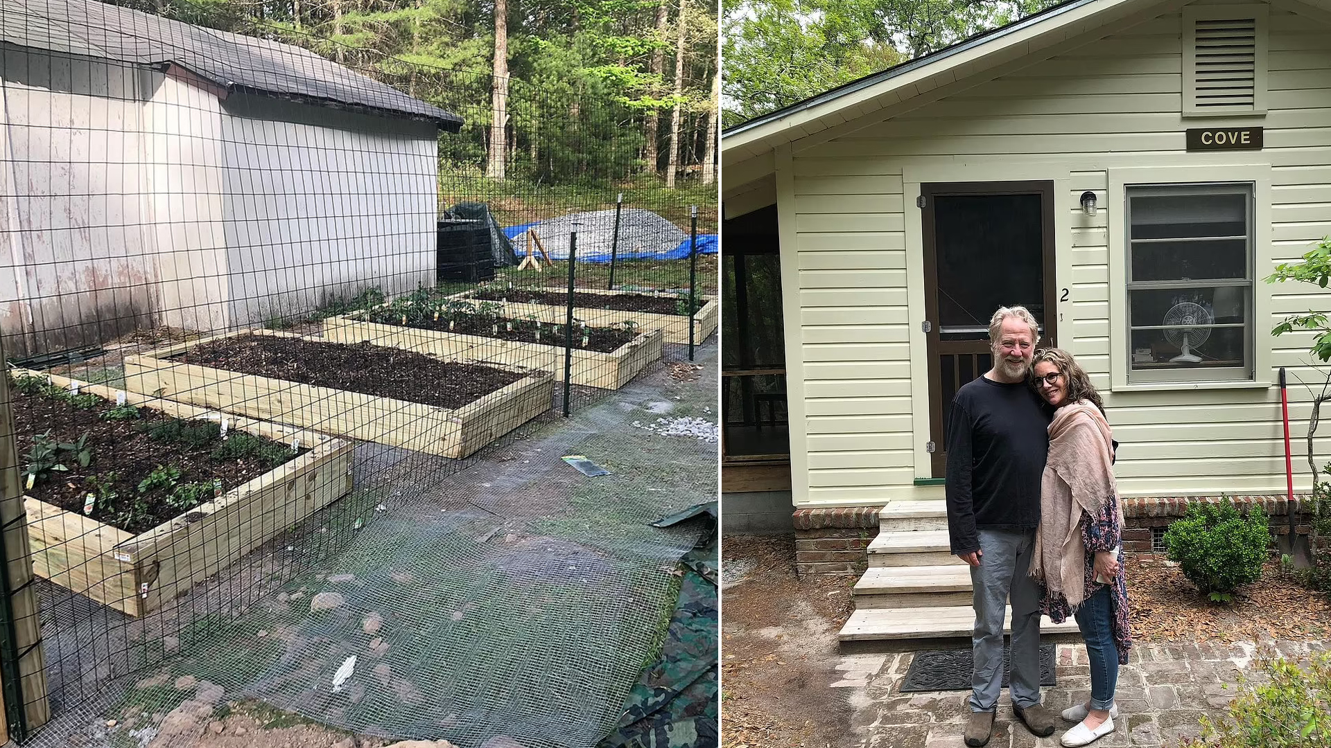 Vegetable garden, chicken coop and a small cabin: Melissa Gilbert and her husband, Timothy Busfield, in their new home