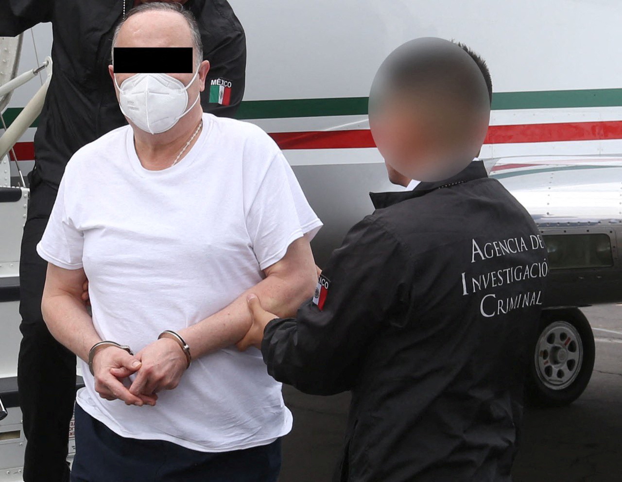 César Duarte was extradited to Mexico for crimes such as criminal association and aggravated embezzlement (Mexican Attorney General's Office/Handout via REUTERS THIS IMAGE HAS BEEN SUPPLIED BY A THIRD PARTY NO RESESLES. NO ARCHIVES. FACES OBSCURED AT SOURCE)