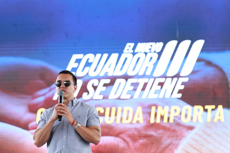 Daniel Noboa convocó a una movilización contra la Corte Constitucional para rechazar la suspensión de sus leyes