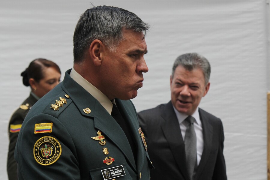 Mayor General Jorge Maldonado, jefe de la Casa Militar de Juan Manuel Santos