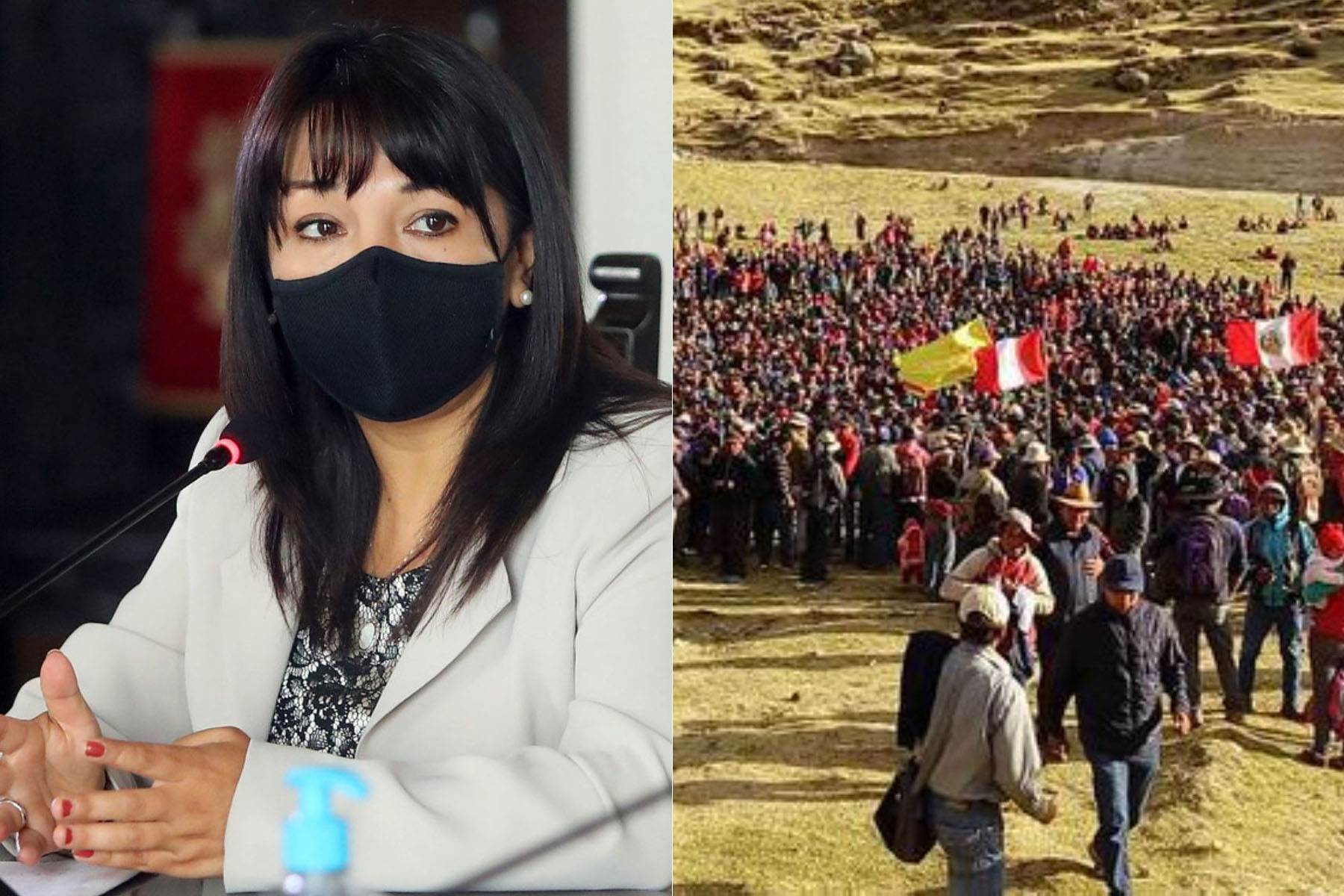 Mirtha Vásquez es citada por el Congreso tras cierre de unidades mineras en Ayacucho - Infobae