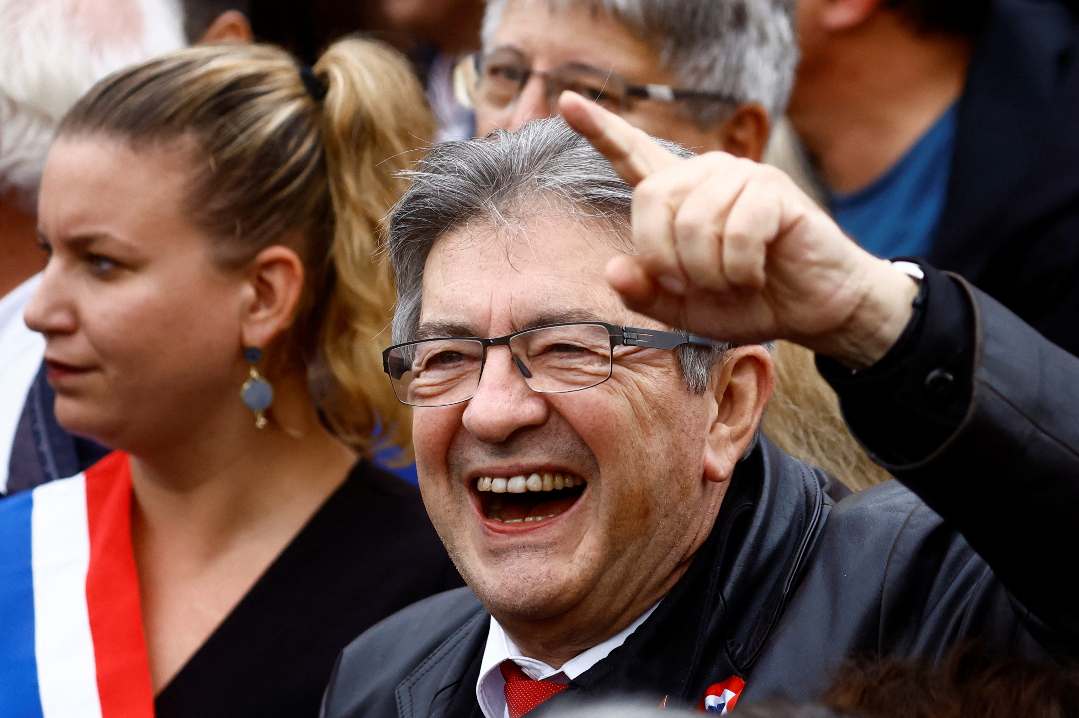 Jean-Luc Melenchon, leader of the French far-left opposition party La France Insoumise (Insoumise France), and leader of the New Popular Ecological and Social Union (NUPES), in Paris, France, October 16, 2022. REUTERS /Stephane Mahe/Archive