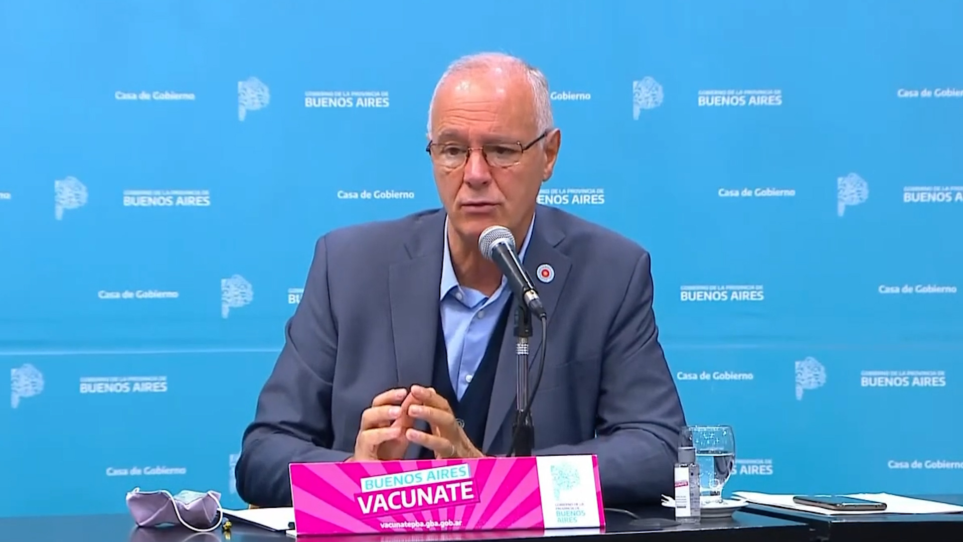 El ministro de Salud bonaerense, Daniel Gollan, también destacó el avance del plan de vacunación 