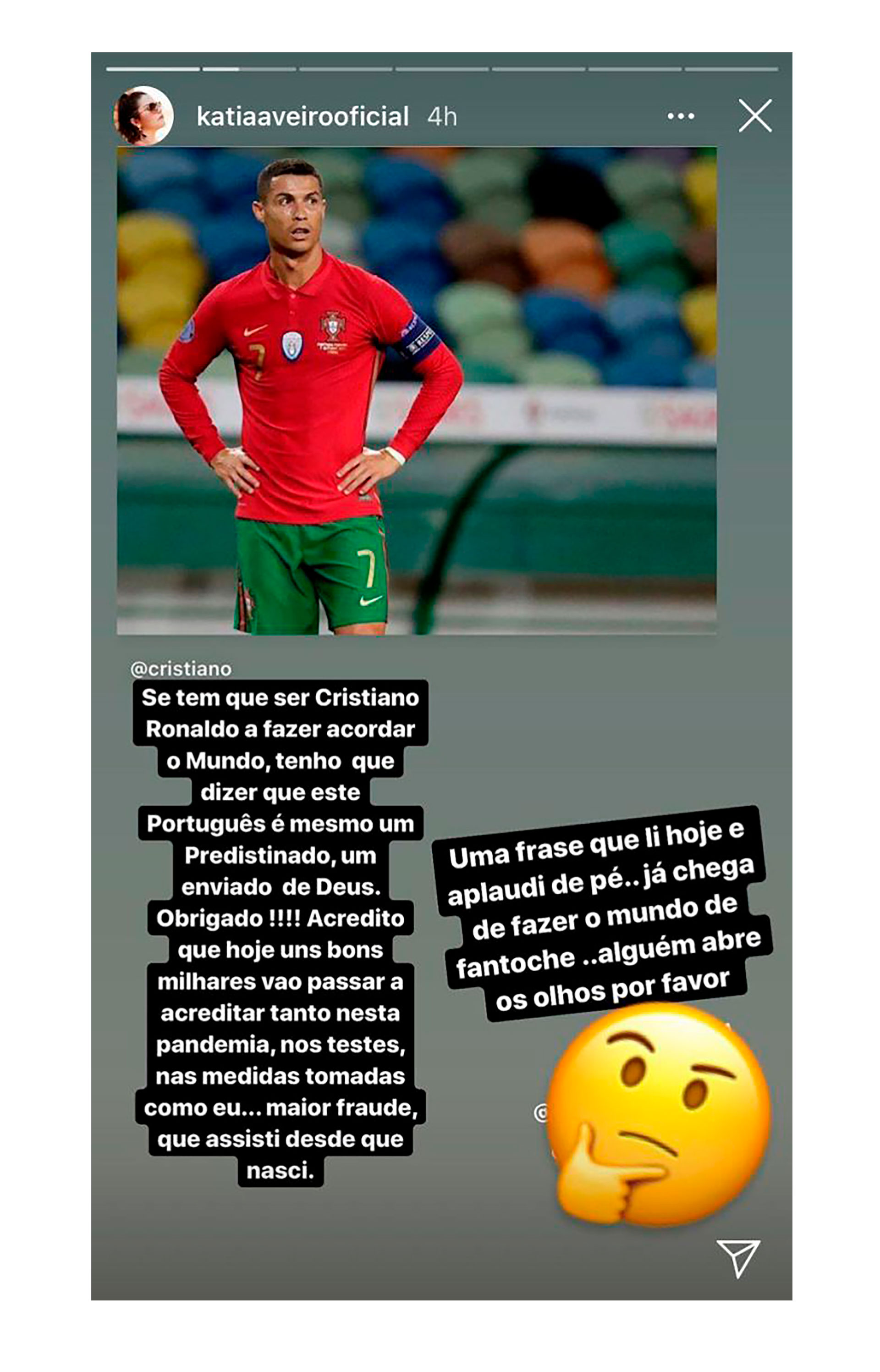 El polémico mensaje de Katia Aveiro, hermana de Cristiano Ronaldo