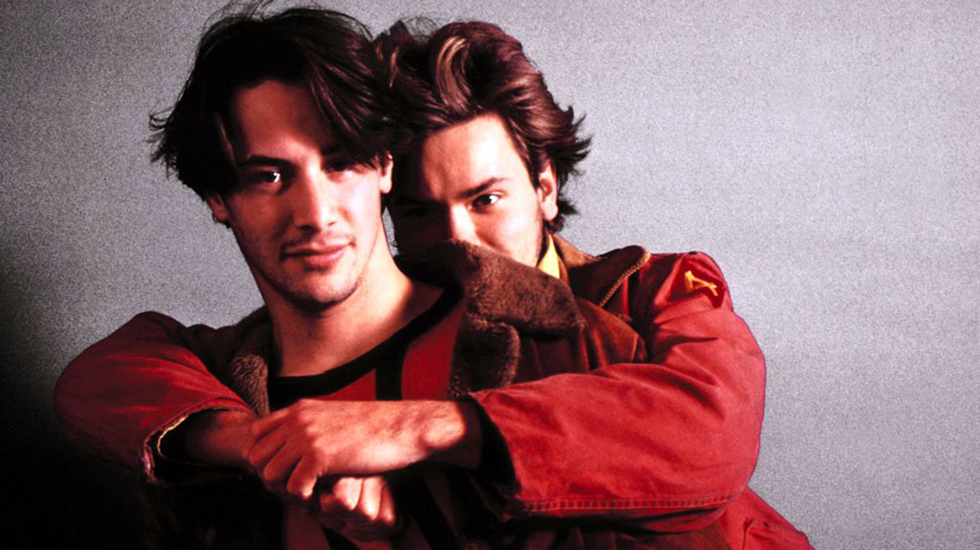 Keanu Reeves y River Phoenix, fotos para la promoción de 'Mi mundo privado" de Gus Van Sant, 1991
