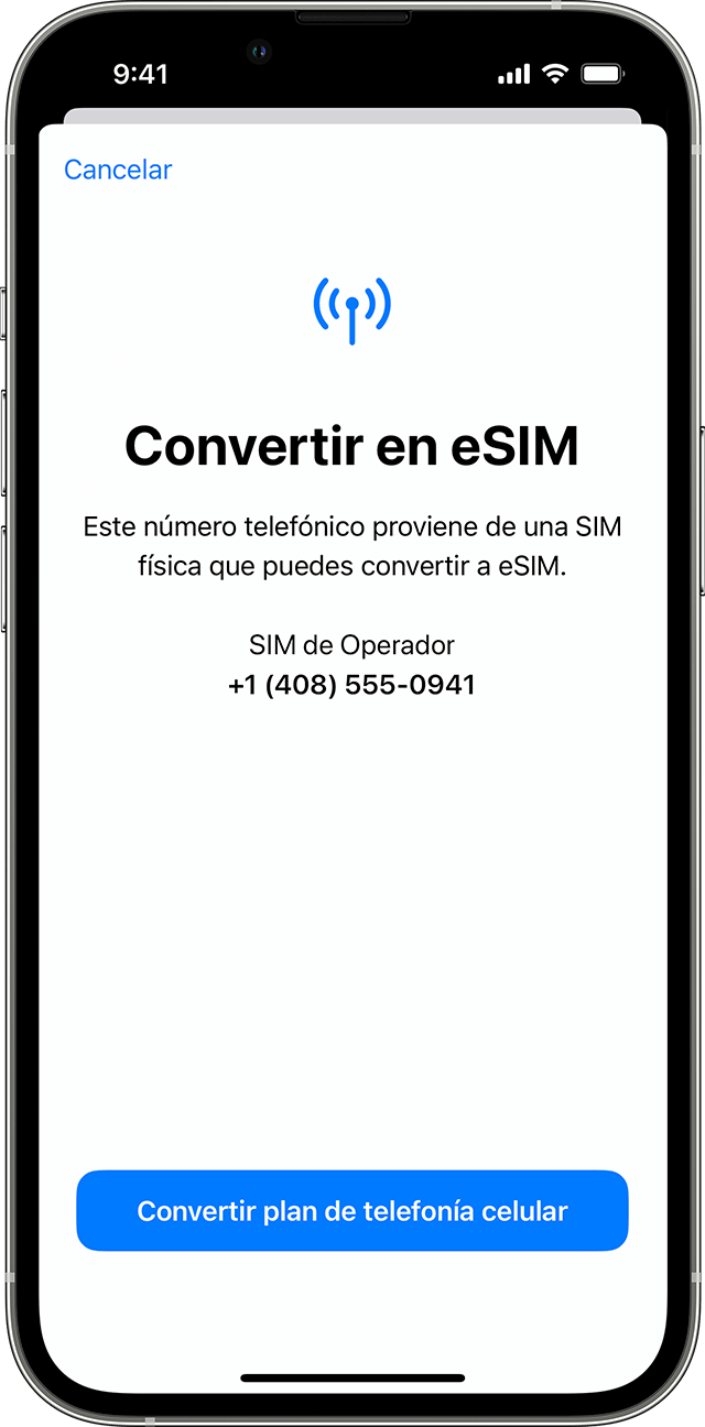 Configurar eSIM en un iPhone con iOS 16 (Apple)