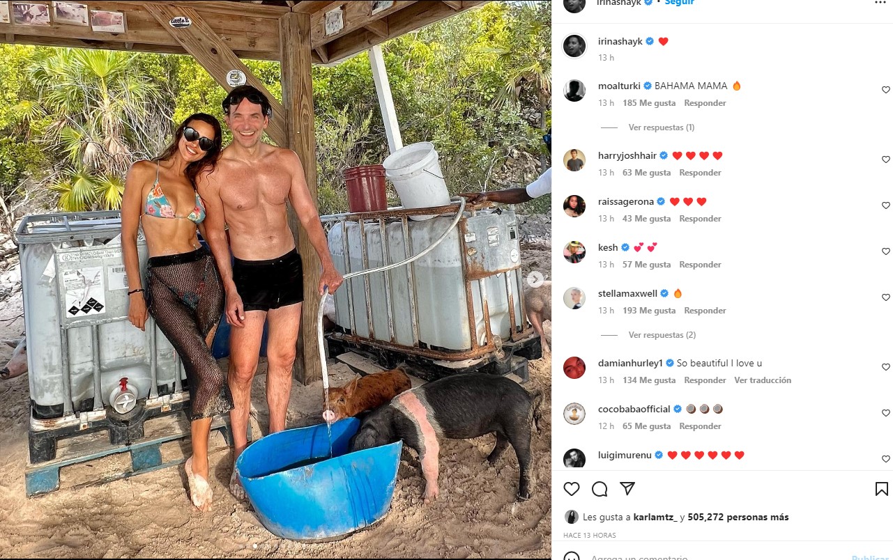 Bradley Cooper e Irina Shayk disfrutaron de unas divertidas vacaciones 
(Foto: Instagram)