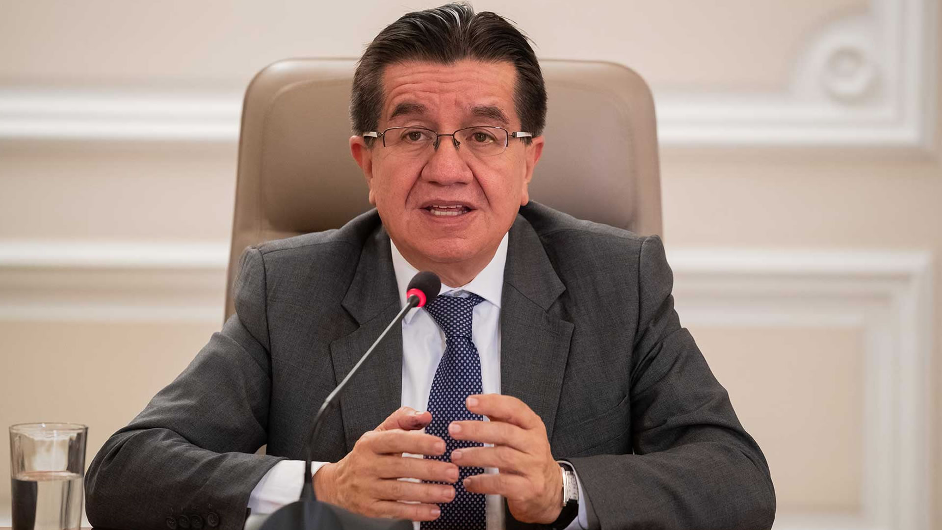 Ministro de Salud de Colombia, Fernando Ruiz. Foto: Presidencia de la República de Colombia.