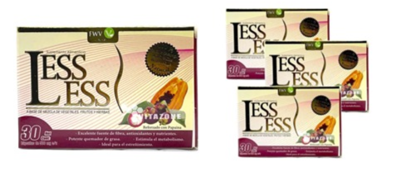 Less Less es uno de los productos engaño para bajar de peso (Captura de pantalla: Cofepris)