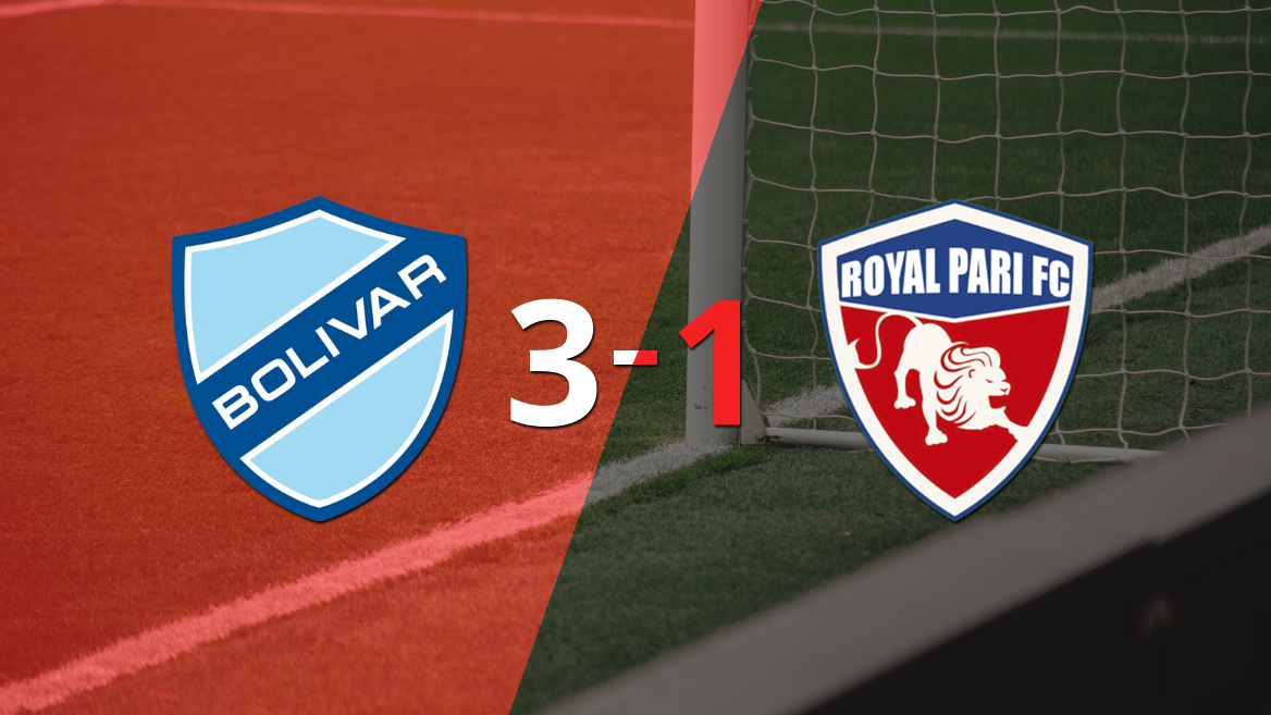 Gran victoria de Bolívar sobre Royal Pari por 3-1