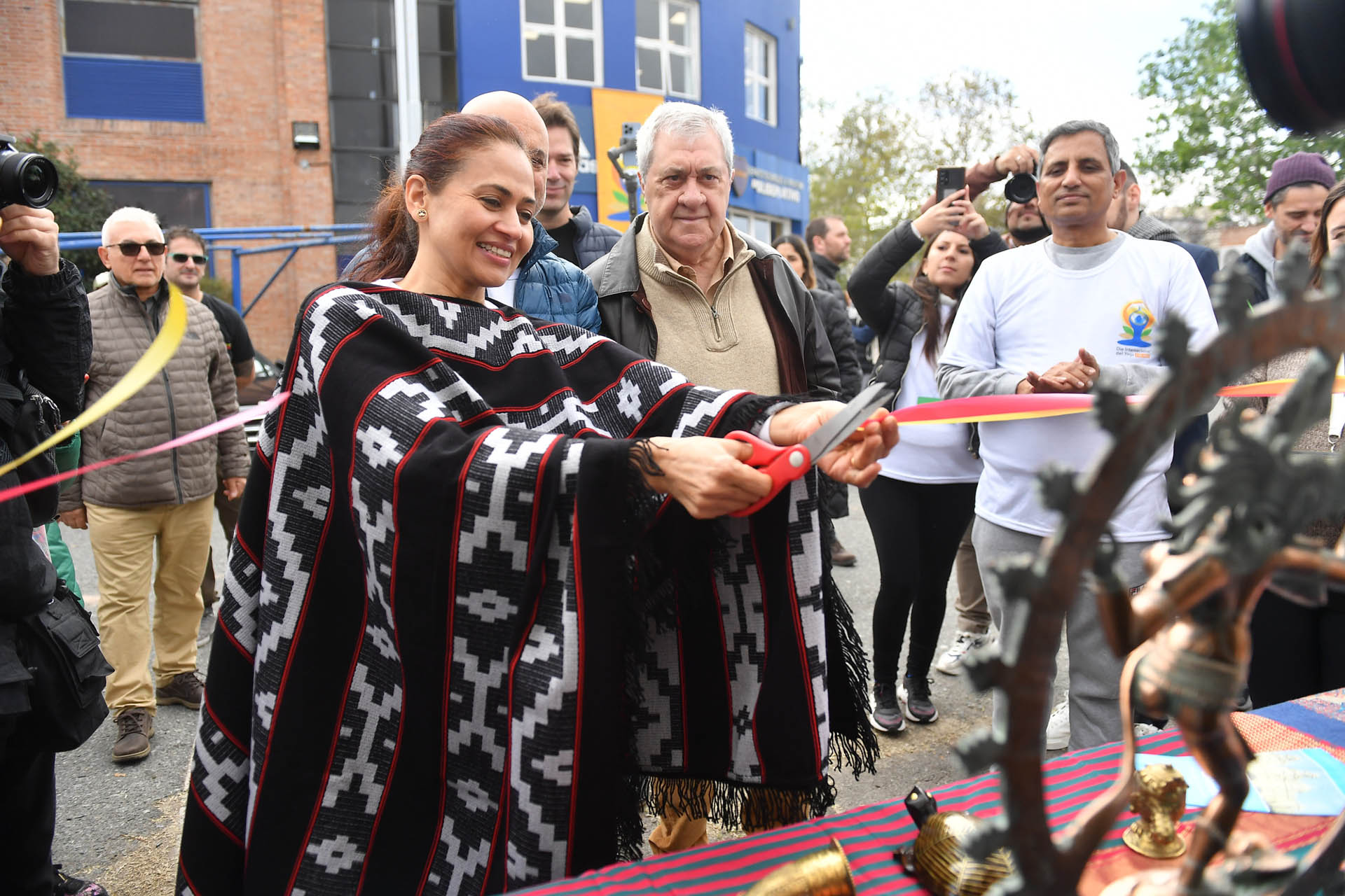 Una postal de la inauguración del mega evento que organizó la Embajada de la India en Argentina 