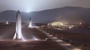 La colonia marciana que imagina Musk con sus cohetes (SpaceX)