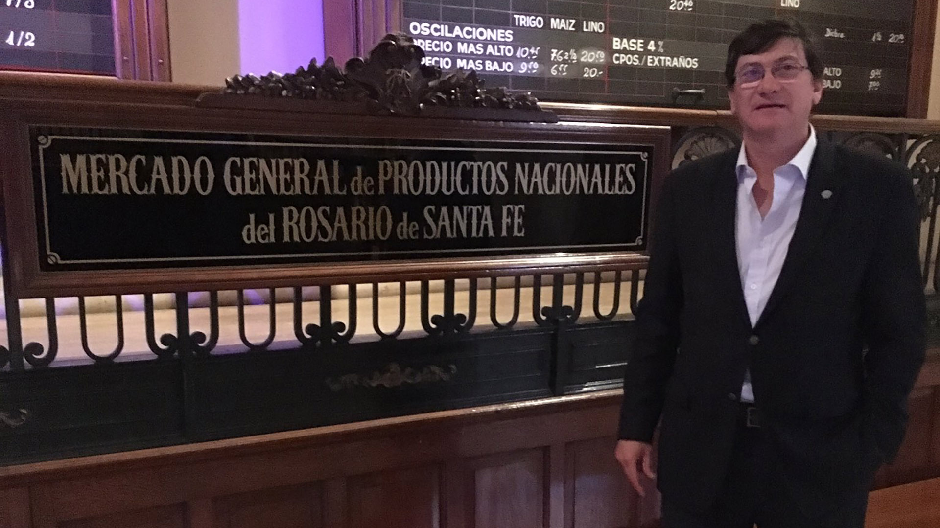 El uruguayo Gerardo García Pintos en la Bolsa de Rosario (@Gerargp1)