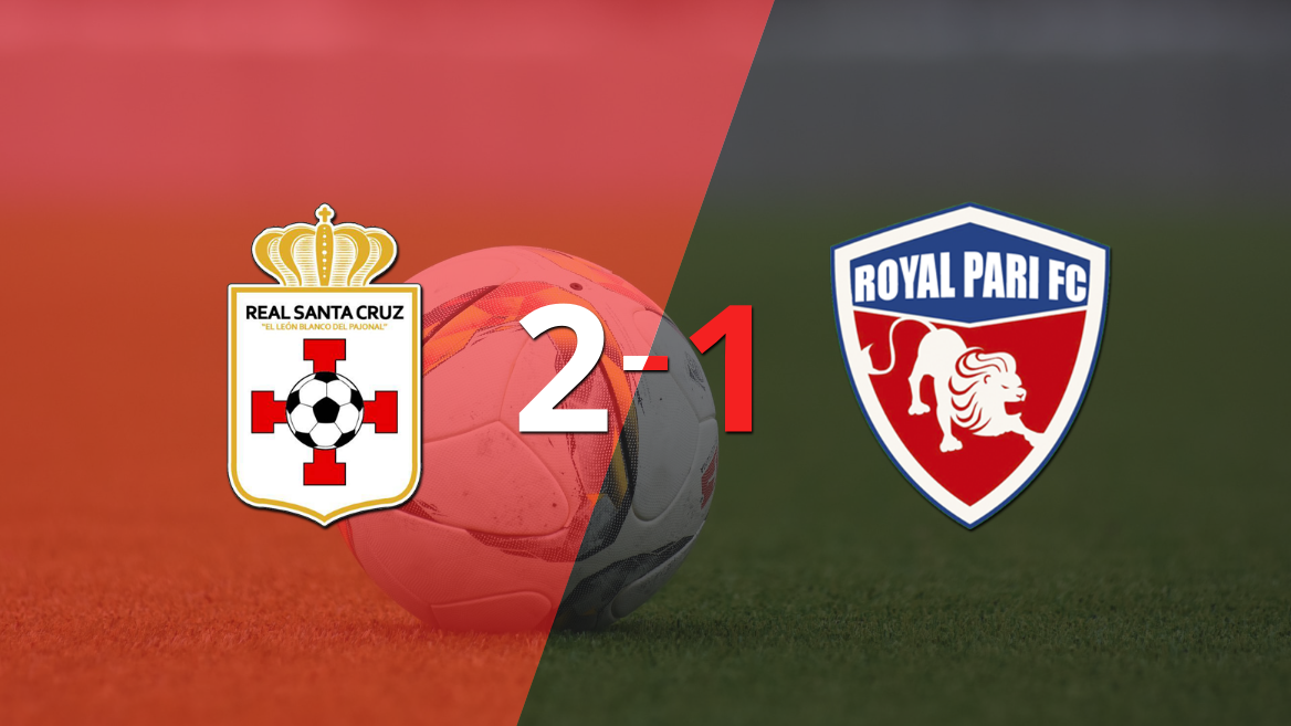 Real Santa Cruz logró una victoria de local por 2 a 1 frente a Royal Pari