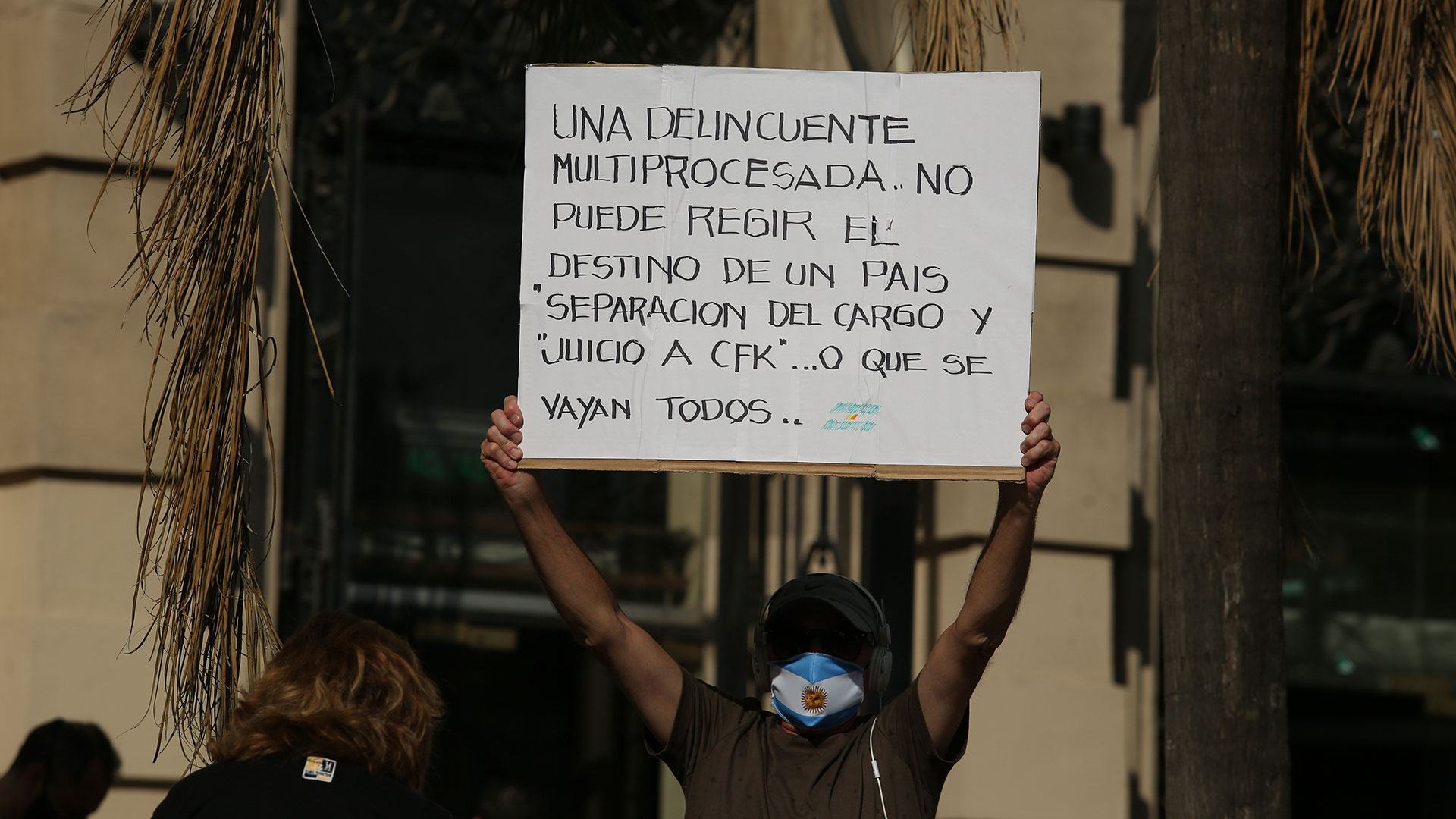 Las principales críticas de los manifestantes fueron contra Cristina Kirchner