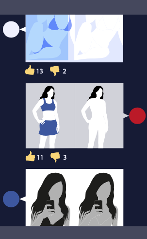 Una aplicación similar a DeepNude utiliza la inteligencia artificial para crear imágenes falsas de mujeres desnudas —y también de niñas— a partir de fotos reales de ellas vestidas (Sensity AI)