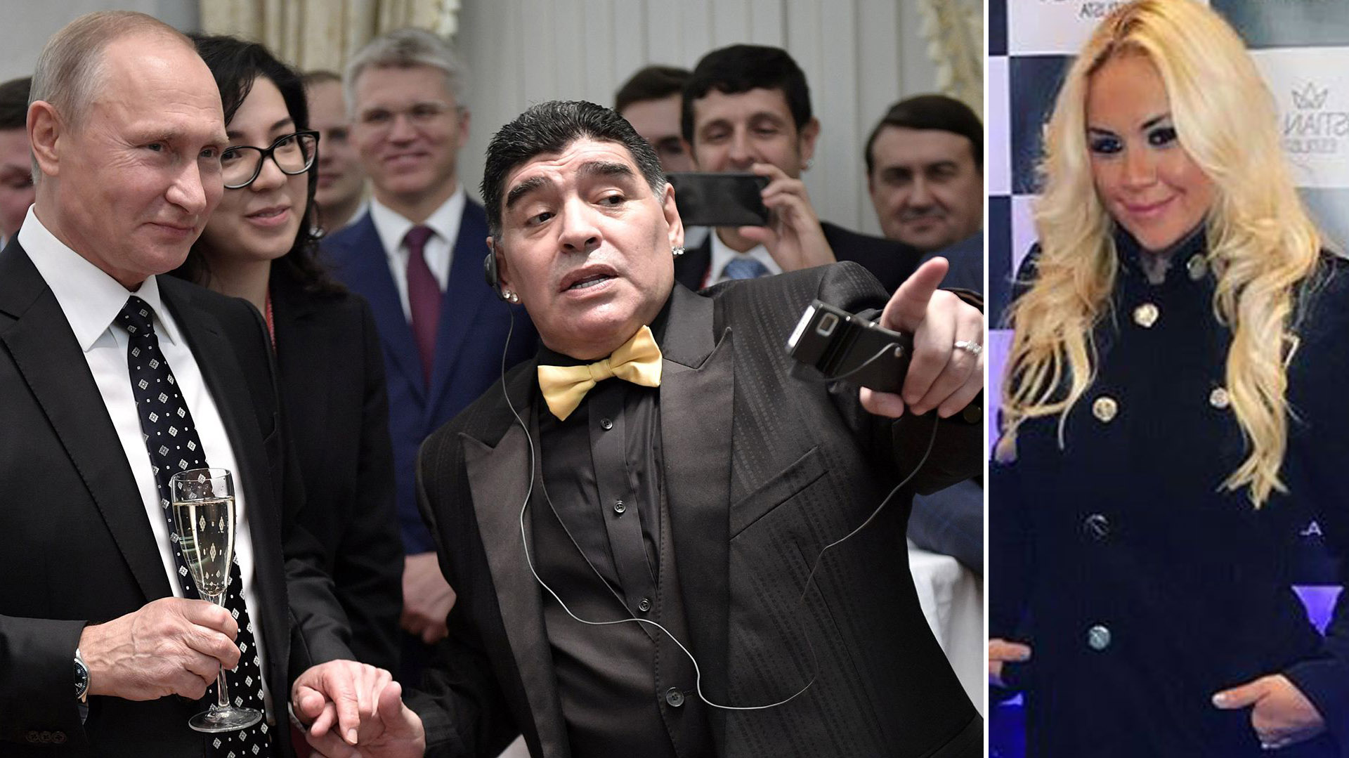 Putin y Maradona, durante el Mundial de Rusia 2018; Verónica Ojeda