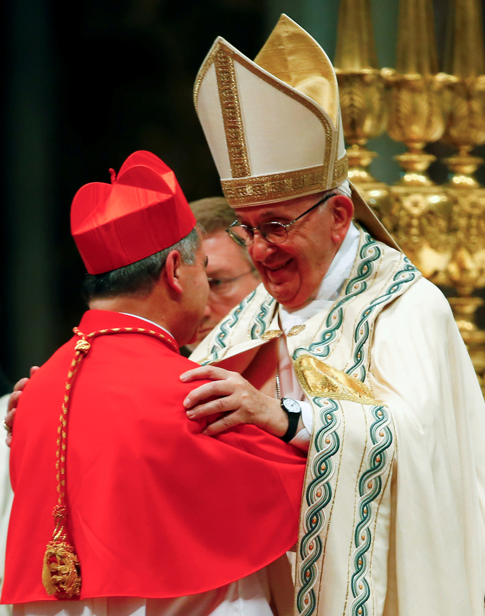 En los últimos días se conoció, también, una llamda grabada en secreto entre el Papa y el cardenal (REUTERS)
