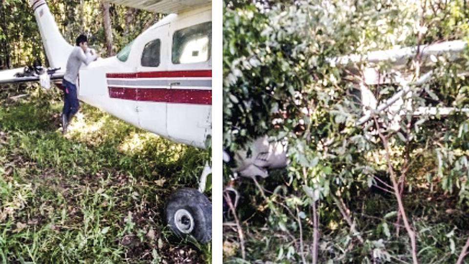 La avioneta Cessna que transportaría droga para la Segunda Marquetalia. Foto: Suministrada por una fuente del Gobierno a Semana