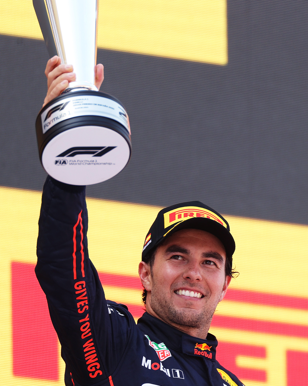 Sergio Pérez consiguió el segundo puesto en el GP de España, previo al de Mónaco. Foto: @redbullracing