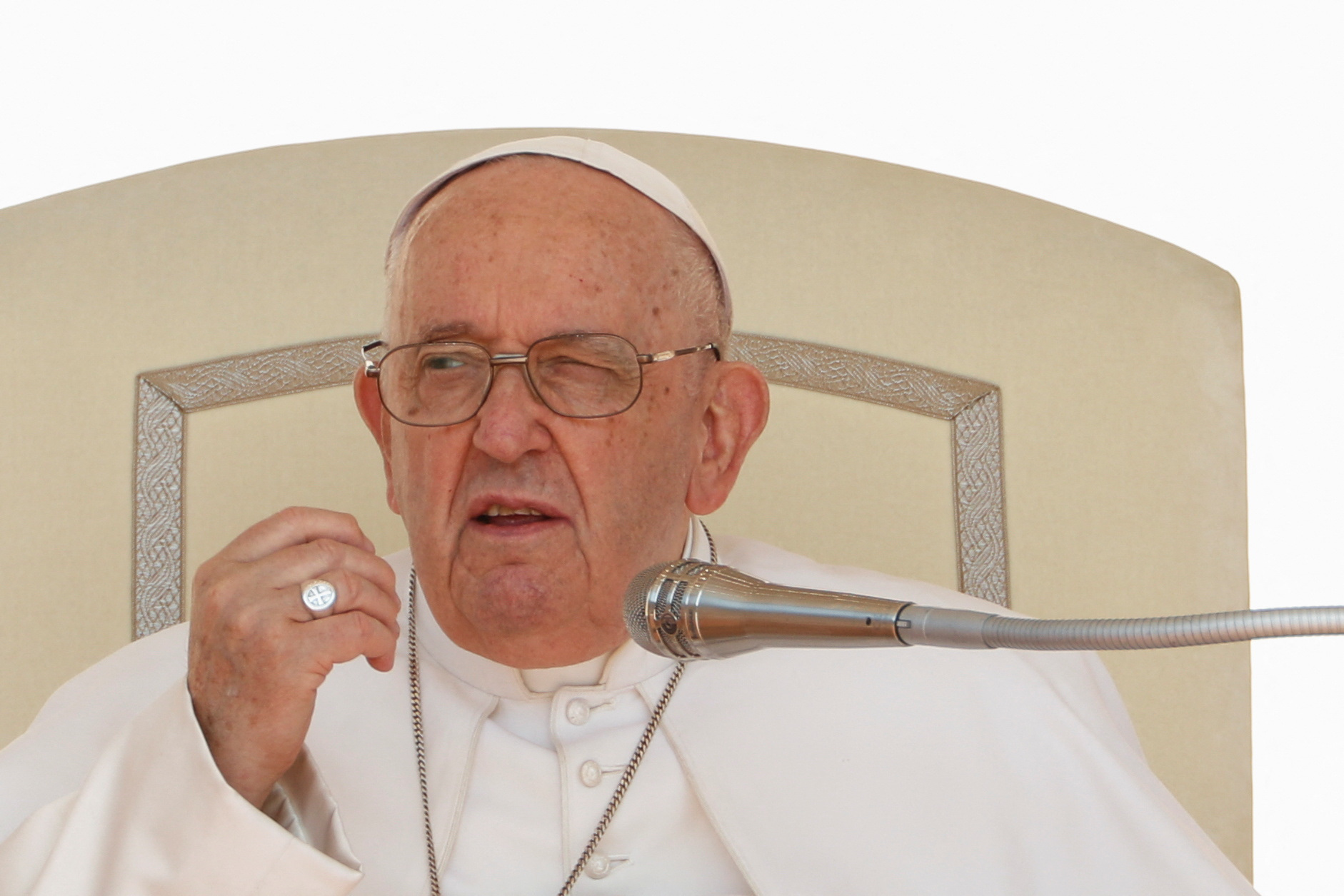 El papa Francisco celebra la audiencia general semanal en la Plaza de San Pedro del Vaticano, 24 de mayo de 2023. REUTERS/Remo Casilli