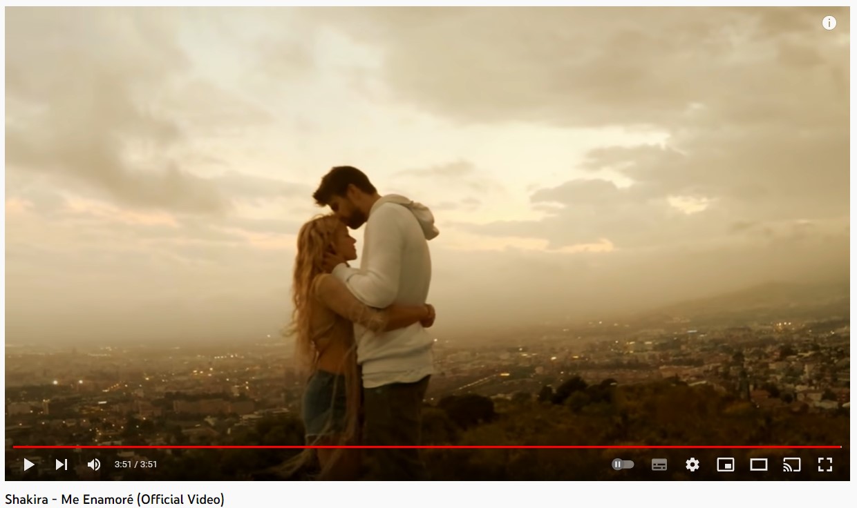 The song was published in 2017 (Photo: Captured Youtube / Shakira)