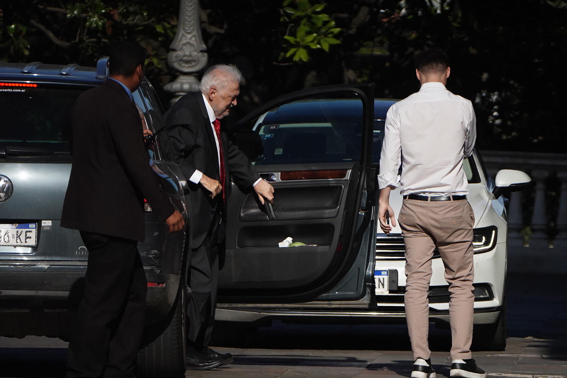 La llegada del ex ministro de Salud Ginés González García a la Casa Rosada (Fotos: Franco Fafasuli)