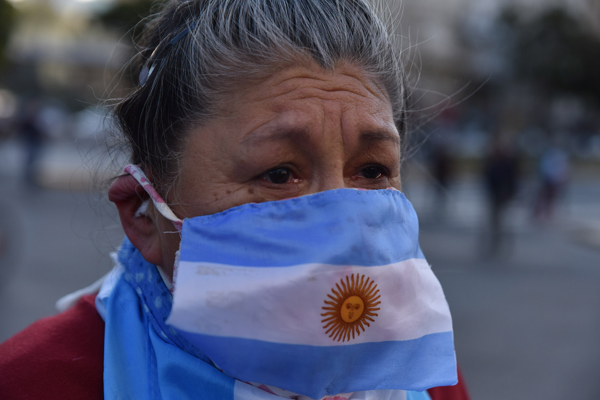En la Capital Federal la gente salió a la calle a manifestarse pese a la cuarentena