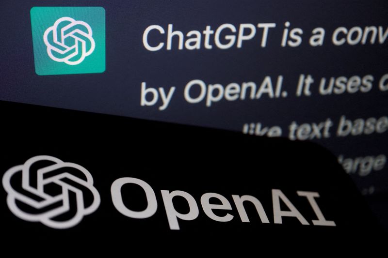 FOTO DE ARCHIVO: El logotipo de OpenAI junto a una respuesta de su chatbot de IA ChatGPT en su página web, en una imagen de ilustración tomada el 9 de febrero de 2023. REUTERS/Florence Lo
