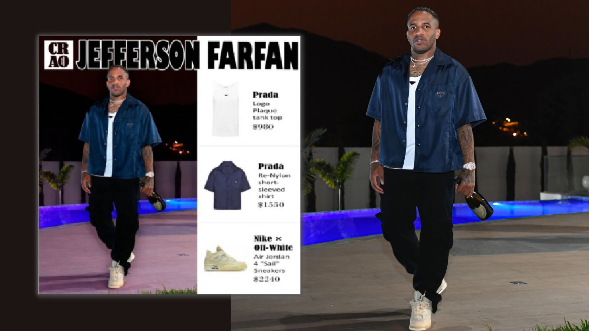 Jefferson Farfán publicó cuánto costó el 'outfit' que usó en Año Nuevo 2023  - Infobae