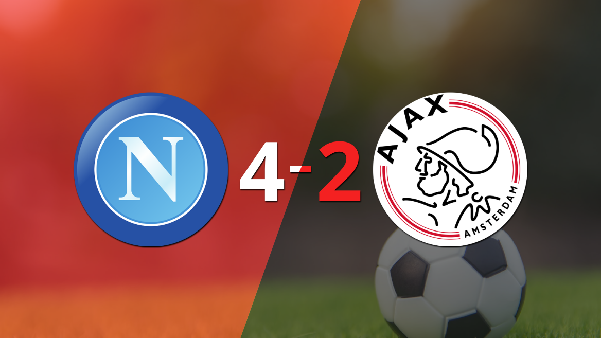 Victoria como local por 4-2 de Napoli sobre Ajax