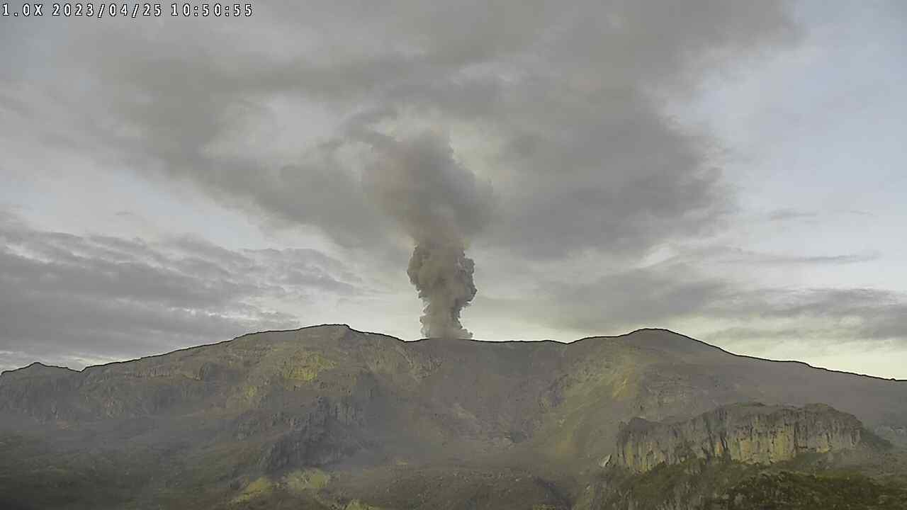 Volcán Nevado del Ruiz (25 de abril del 2023).
SGC