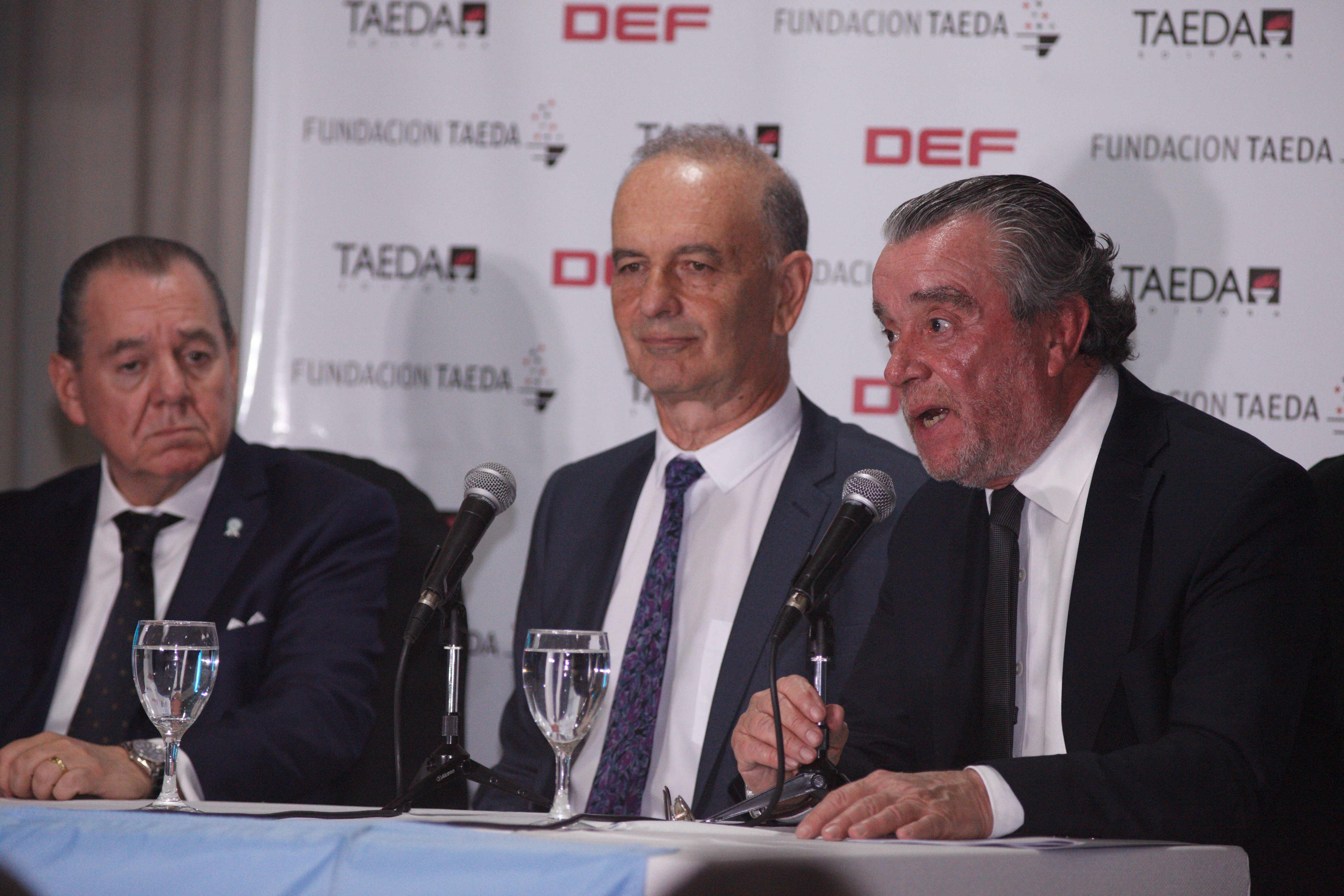 Mario Montoto, Rafael Wollmann y Gustavo Górriz durante la presentación (Roberto Almeida)