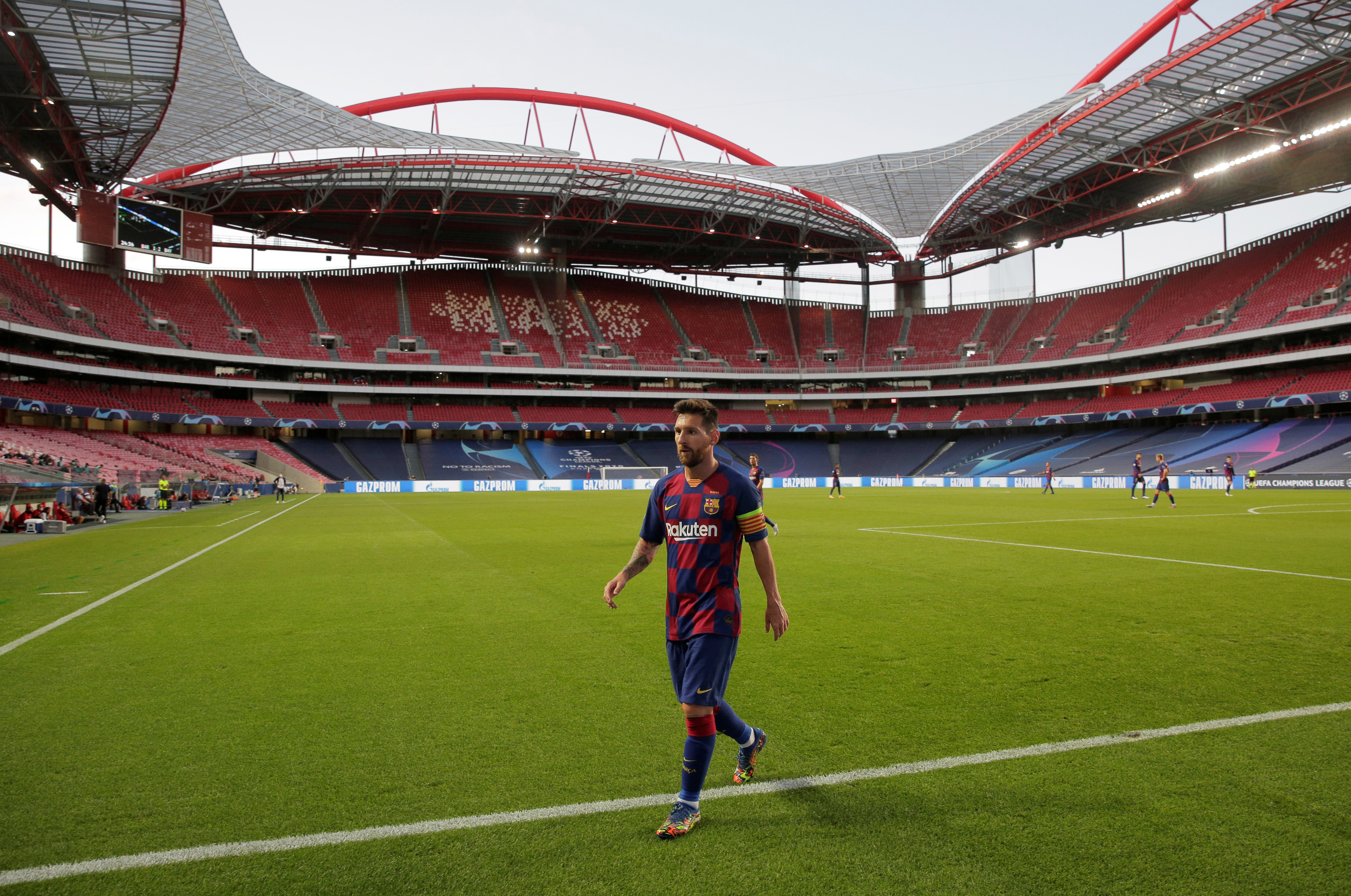 Lionel Messi rompió el silencio y apuntó contra el presiden del Barcelona (Manu Fernandez/Pool via REUTERS)