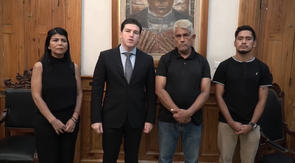 Samuel García se reunió con familiares de Yolanda Martínez para exigir a la fiscalía la entrega de la carpeta de investigación del caso (foto: Facebook/Samuel García)