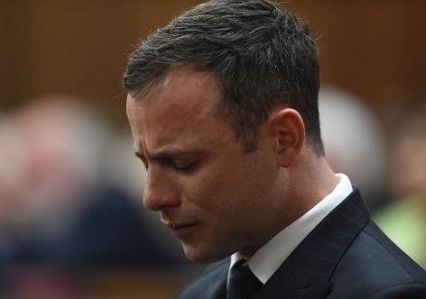 Oscar Pistorius lloró frente durante el juicio llevado adelante en Pretoria (Newspapers/Gallo Images/Getty Images)