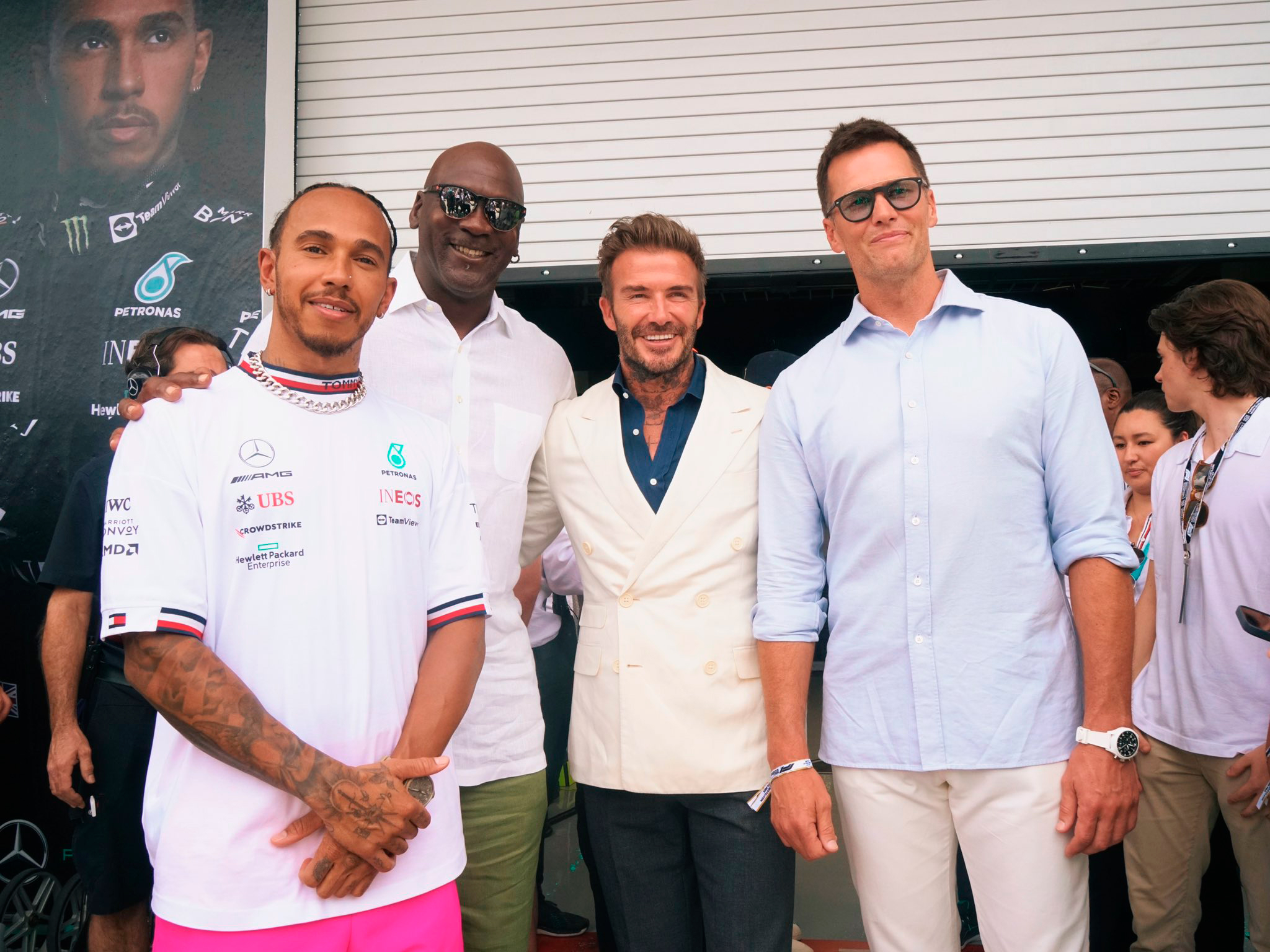 Con Jordan, LeBron, Beckham y Maluma: 16 fotos de las celebridades que estuvieron en el GP de Miami de Fórmula 1 