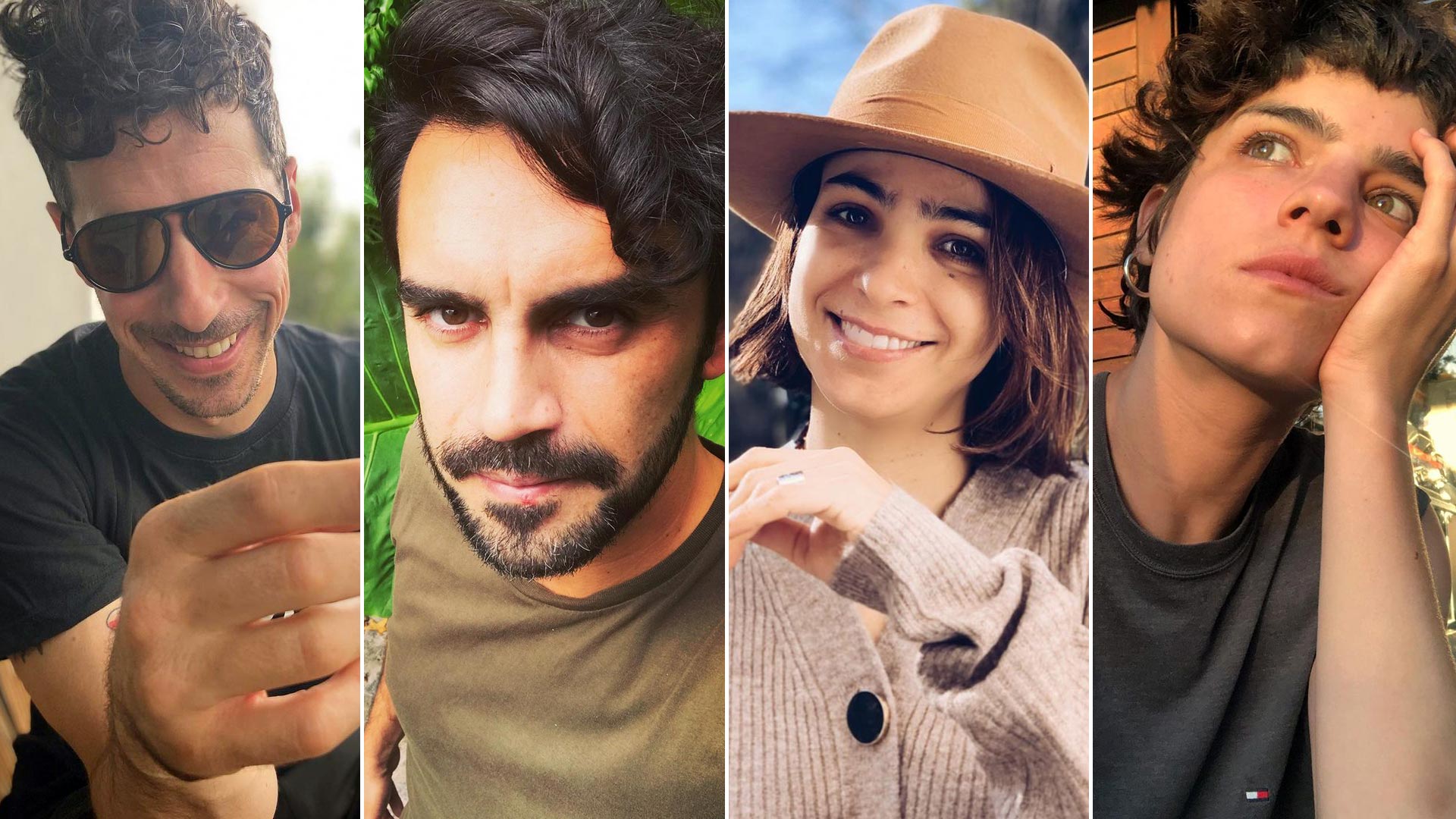 Esteban Lamothe, Gonzalo Heredia, Agustina Cherri y Malena Sánchez están en negociaciones para ser los protagonistas de la nueva ficción de Polka (Fotos: Instagram)