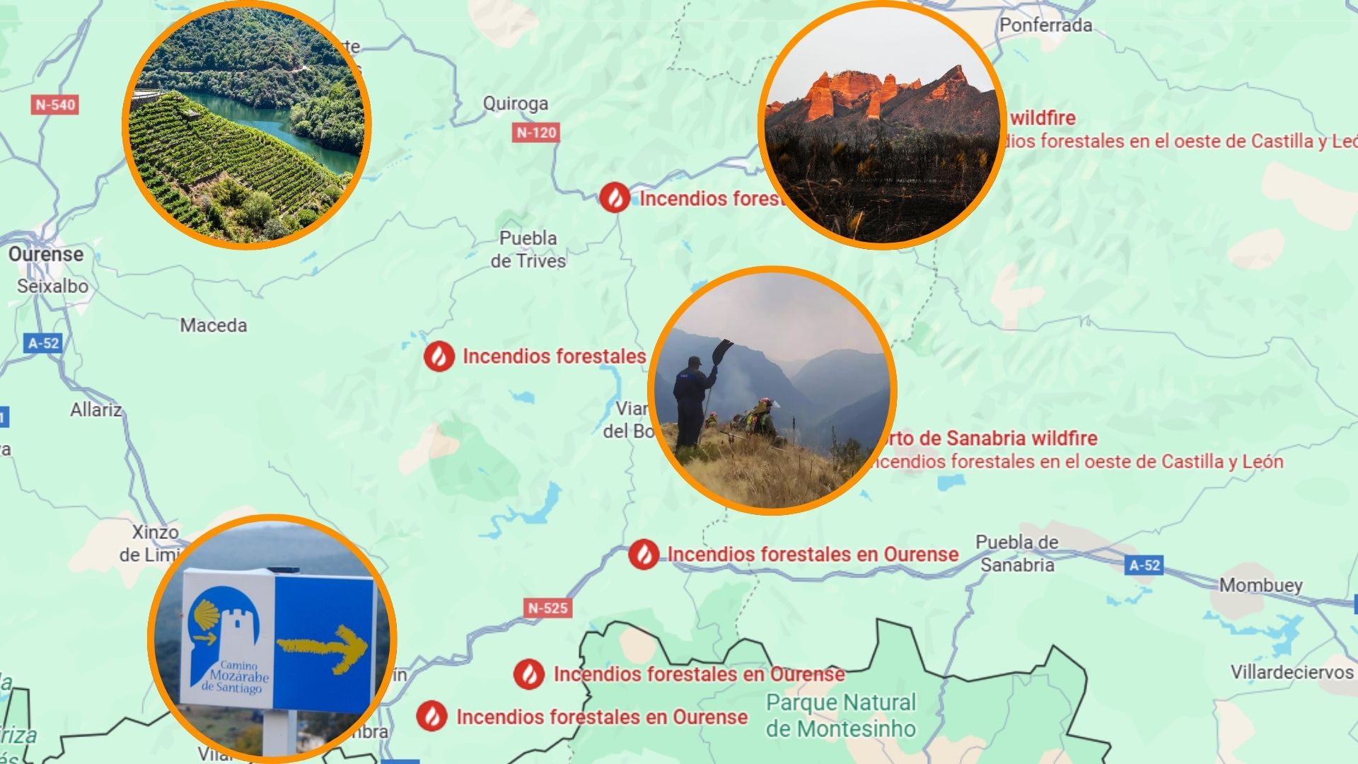 El turismo rural y la economía colapsan en Galicia y Castilla y León tras  los incendios: “El cliente está cancelando por miedo. La situación es  dantesca” - Infobae