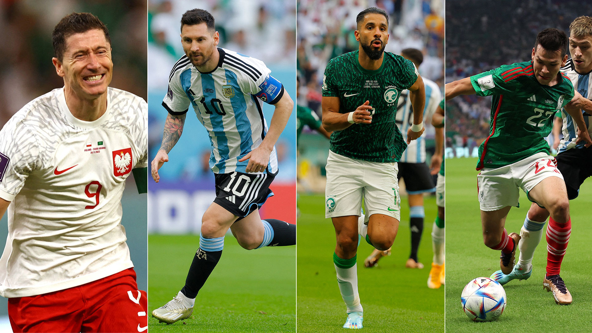 Polonia, Argentina, Arabia Saudita y México definen a los clasificados para octavos de final desde el Grupo C. 
