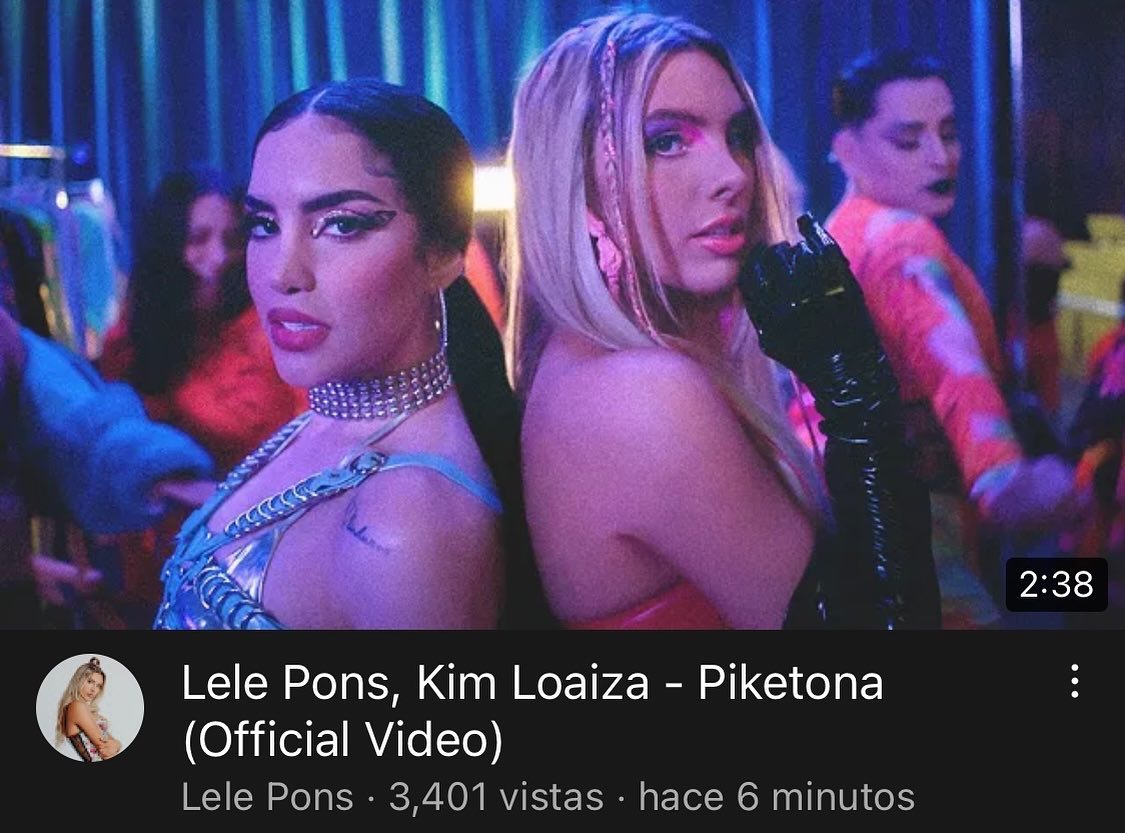 The photo was uploaded to the official account of Lele Pons minutes after the release of the song Piketona.  Photos: lelepons / kimberli.loaiza