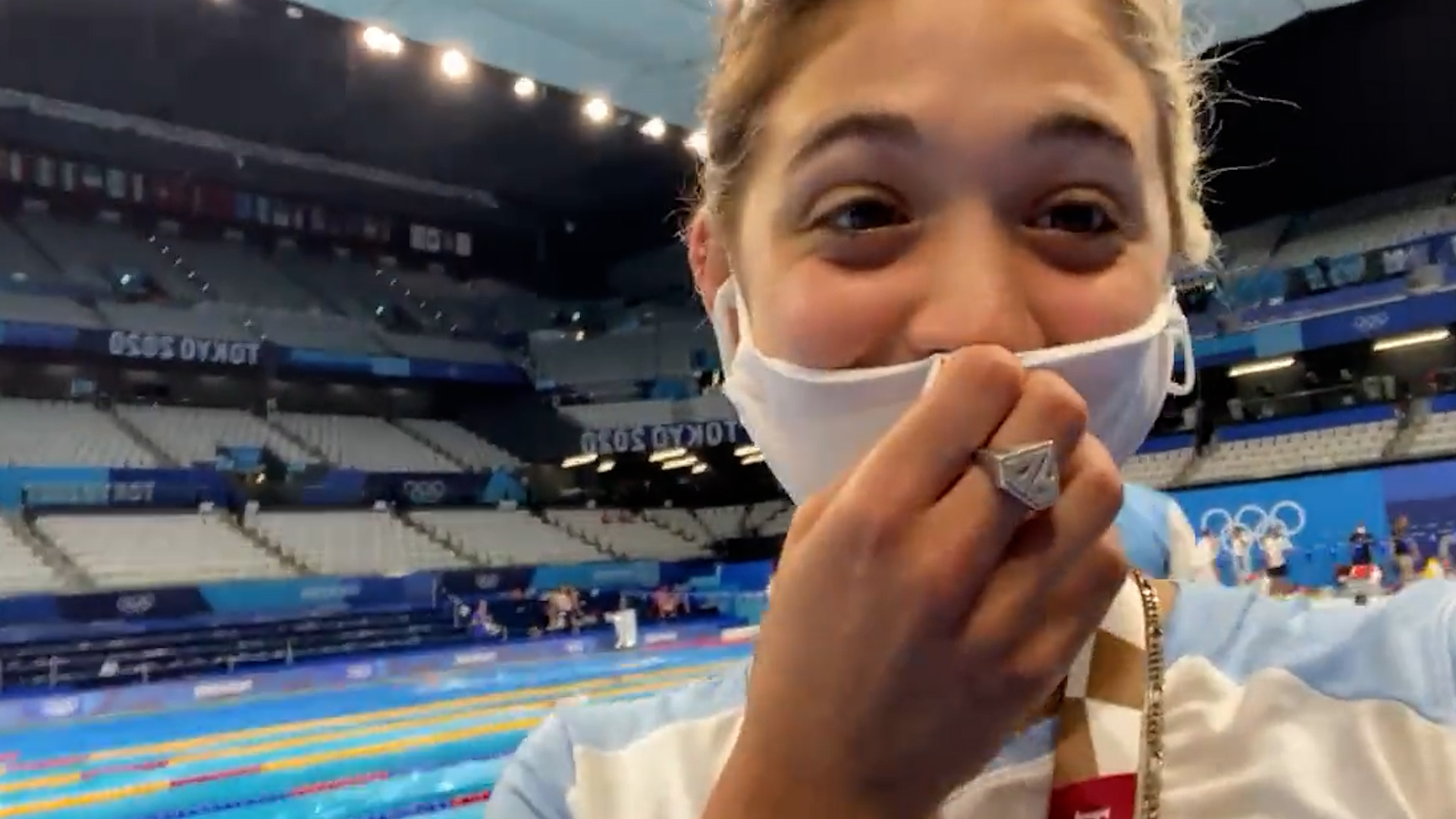 La emoción de Delfina Pignatiello al conocer la pileta en la que competirá en los Juegos Olímpicos de Tokio: “No lo puedo creer”